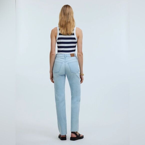 Madewell The '90s Straight Jeans in Ward Wash Size 27 High Rise - Picture 4 of 15